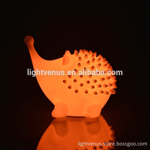animal hedgehog night light table lamp light